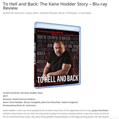 To Hell and Back: The Kane Hodder Story – Blu-ray Review